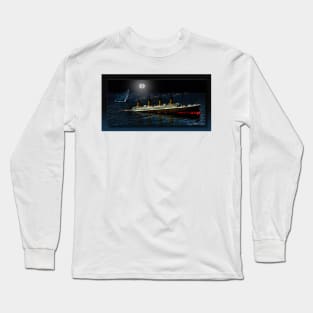 SHIT! ( Captain Smith RMS Titanic) Long Sleeve T-Shirt